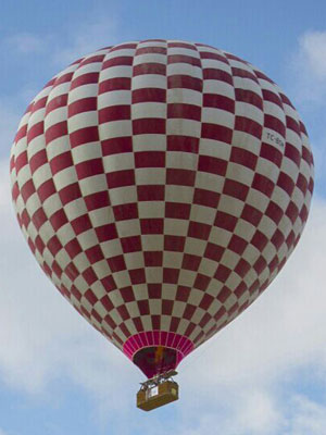 2015 Year Model Lindstrand LBL 360A Hot Air Balloon with license code TC-BOM operated by Royal Balloon and manufactured by Lindstrand Balloons